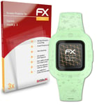 atFoliX 3x Screen Protection Film for Garmin Vivofit jr. 3 matt&shockproof