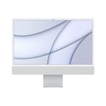 Apple iMac M 61 cm (24') 4480 x 2520 piksler 8 GB 256 SSD Alt-i-ett PC macOS Big Sur Wi-Fi 6 (802.11ax) Sølv