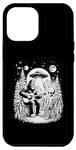 iPhone 14 Plus Alien Funny Bigfoot Play Guitar with Alien Cute UFO Bigfoot Case