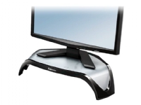 Fellowes Smart Suites Corner Monitor Riser - Ställ - för Bildskärm - ABS (acrylonitrile butadiene styrene) - svart - skärmstorlek: 21