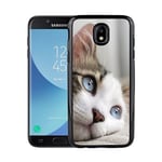 Samsung Galaxy J3 (2017) Mobilskal Cat With Beautiful Blue Eyes