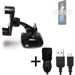 For Xiaomi Redmi Note 11T Pro car holder + CHARGER windshiled bracket 
