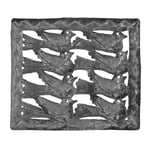 Eight Birds in Rectangle Recycled Steel
