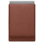 WOOLNUT Skinn-Etui for MacBook 15-tommer - Konjakk
