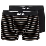 BOSS Men's Trunk 2P Gift Boxer Shorts, Black1, L