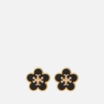 Tory Burch Kira Gold-Tone Enamel Flower Stud Earrings