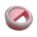 Sharplace Mini Selfie Fill LED Light [Adjustable Brightness] [3 Filter] Portable Round Ring Flash [Wide-angle Lens] Night Spotlight for Any Cell Phone - Pink, 85 * 30mm
