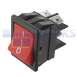 Red Rocker On/Off Switch Compatible with Numatic Basil Edward Henry Henry Plus