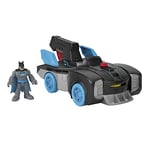 Fisher-Price Imaginext DC Super Friends Bat-Tech Batmobile, véhicule transformable à pousser avec figurine Batman lumineuse, jouet pour enfant dès 3 ans, GWT24