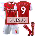 22-23 Arsenal Home Set #9 Gabriel Jesus T-shirt fotbollströja - 28