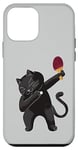 iPhone 12 mini Table Tennis Black Cat Pingpong Black Outfit Cat Ping Pong Case
