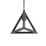 Triangle Pendant Light Vintage Industrial Metal Bar Hanging Ceil Black