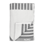 NJRD Stripes badhandduk 100x150 cm Grå