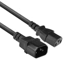 ACT AK5121 Câble d'alimentation pour appareils à froid 7 m C13 vers C14 Fiche IEC vers femelle 3 broches Noir