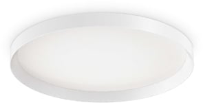 Fly, Loftslampe, Pl, 4000 kelvin, aluminium by Ideal Lux (D: 60 cm. x H: 7 cm., Hvid)