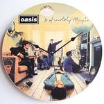 Oasis - Definitely Maybe - 12" LP Vinyl Record Handmade Wall Clock