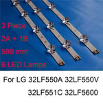 Bande de rétro-éclairage LED pour LG 32LF5600 32LF550A 32LF550V 32LF551C, réparation de télévision, barres de TYPE A B ( Nipseyteko )