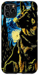 Coque pour iPhone 11 Pro Max Chien Berger Allemand Van Gogh Nuit étoilée