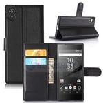 Sony Xperia XA1 PU Wallet Case Black
