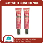 2 X No7 Restore & Renew Face & Neck Multi-Action Serum 30ml (Brand New)