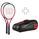Wilson 2x Clash 100L V2.0 + Sac De Tennis