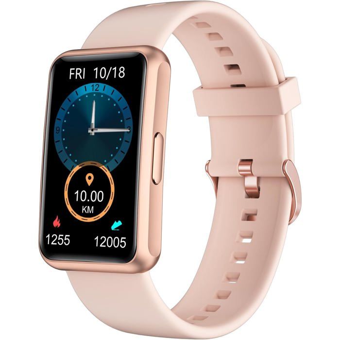 Montre Podomètre – Écran Numérique, Compteur De Pas, Distance, Calories – Réglable, Sans Appli, Format 12/24h