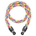 Cooph Braid Camera Strap - Rainbow 125cm