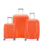 DELSEY PARIS - Clavel - Set de 3 valises rigides - Orange Tangerine