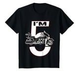 Youth I'm 5 old age 5th Birthday 5 years, cute motorbike for kids T-Shirt