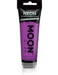 Lila Neon UV/Blacklight Ansikts- och Kroppsfärg med Svamp 75 ml