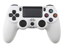 PS4 Wireless Controller, PS4 Controllers Wireless Bluetooth Joystick Controller Game Controller for PlayStation 4 With LED Light Bar and 3.5mm Audio Jack - white