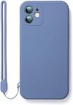 Compatible Coque Avec Iphone 11 Pro Max(6.5) Silicone Bracelet Coque,Anti -Rayure Anti Choc Gel Ultra Fine ¿¿Tui En Silicone Liquide Protection T¿¿L¿¿Phone Iphone 11 Pro Max(6.5) -Bleu