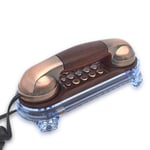   Landline Wired Telephone Retro Desktop Corded Phone Handset Wall Mounted2503