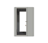 MUTE Telefonbås Space M Single, H225 x B160 D120 cm Standard Powder Grey Ultra Matt [RAL 7035]