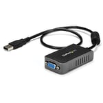 StarTech.com USB to VGA Adapter - 1440x900 - External Video & Graphics Card - Dual Monitor Display Adapter - Supports Windows (USB2VGAE2)
