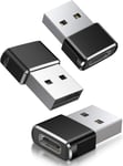 Adaptateur USB C Femelle vers USB A Mâle 3-Pack,Convertisseur Câble Chargeur Type C pour Apple Watch 7 SE,iPhone 11 12 13 Pro Max Mini,8,AirPods,iPad 10 Air 5,14,Samsung Galaxy S23 S22 S21