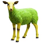Kare Design Deco Figurine Sheep, Green/Yellow, 60x21x49cm, decorative home accessories