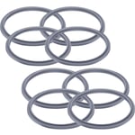 Blender Gaskets with Lip Compatible with Nutri Bullet 900W Blender/Juicer/Mixer/Extractor, Pack of 8 Replacements