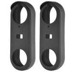 2X Silicone Case Designed for  Nest Hello Doorbell Cover (Black) - Full 2788