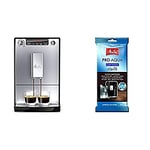 Melitta - E 950-103 - Caffeo Solo - Machine à Café Expresso - Argent + 810055 Cartouche Filtrante Pro Aqua Claris