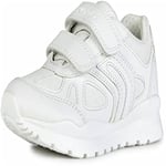 Geox Boy's J Pavel C Sneakers, White, 10 UK