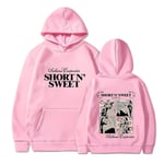 Sabrina And Carpenter Merch Hoodies Tryckt Sweatshirt Lös Tröja Casual Långärmad För Män Kvinnor Pink M