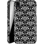 caseable Apple iPhone XR Mobile Phone Case - Hard Case Protective Case - Shock-Absorbing & Scratch-Resistant Surface - Colourful Design & All-Round Print - Black French Lillies - Floral Flowers