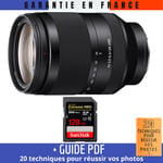 Sony FE 24-240mm f/3.5-6.3 OSS + 1 SanDisk 128GB UHS-II 300 MB/s + Guide PDF 20 techniques pour réussir vos photos