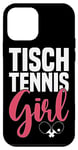 iPhone 12 mini Table Tennis Girl Saying with Table Tennis Bat Table Tennis Case