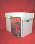 BUNDLE OF 6 (SIX) CARDBOARD 2000AD COMIC/MAGAZINE A4 FILING STORAGE BOXES WITH LIDS - Ideal For Magazines And Office Filing