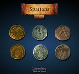 Metal Coins Spartan (24 st)