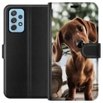 Samsung Galaxy A52 5G Musta Lompakkokotelo Ung Hund