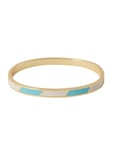 Striped Candy Bangle Blue Design Letters