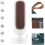 YONGCHY Air Cooler Mini Air Cooler Tower Fan Retro Air Conditioner with 220Ml Water Tank Multi-Purpose Desktop Spray Fans for Office,White